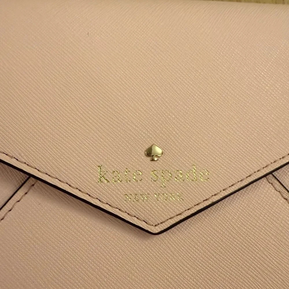 Kate Spade Pink Clutch with Gold Chain